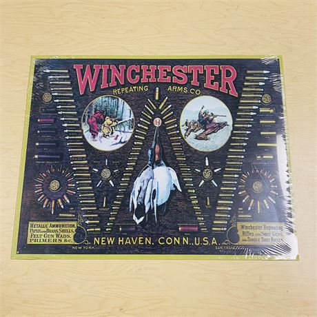 New Retro 12.5x16” Winchester Metal Sign