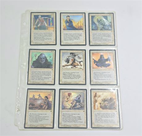 1994 Magic The Gathering cards, Lot of 9