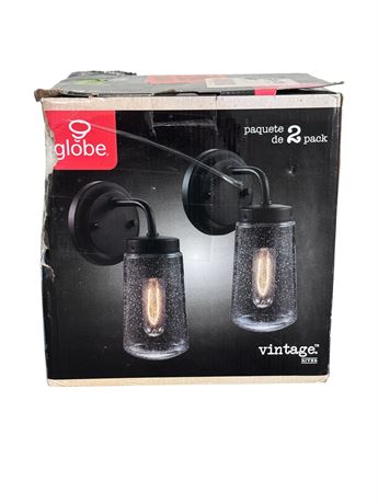 Pair of Globe Vintage River Lights