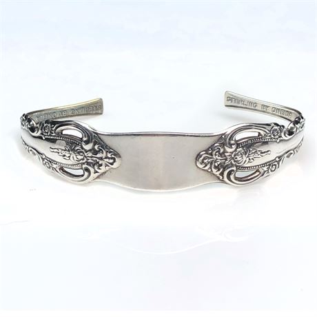 Vintage Oneida Created Sterling Silver Cuff Bracelet