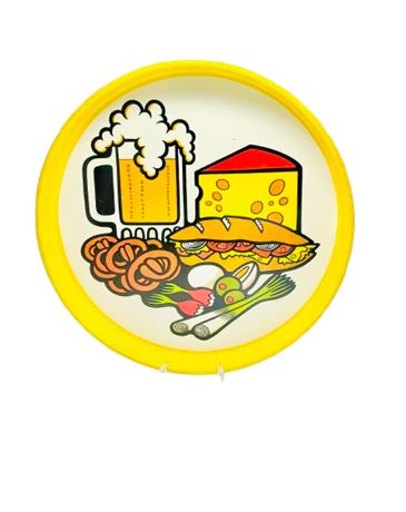 1970's Cheinco "Beer, Cheese, Pretzel, Sub" Metal Serving Tray