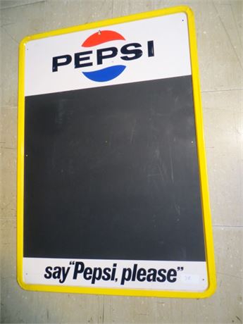 Pepsi Sign & Chalk Board