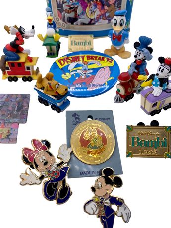 13 pc Lot of Miniature Disney World Souvenir Character