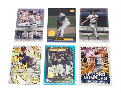 Mixed Lot of Holographic & Foil Baseball Cards
