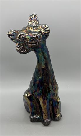 Fenton Black Amethyst Alley Cat