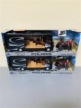 2 New Polaris Xtreme Adventures RV + 4 Wheeler Sets