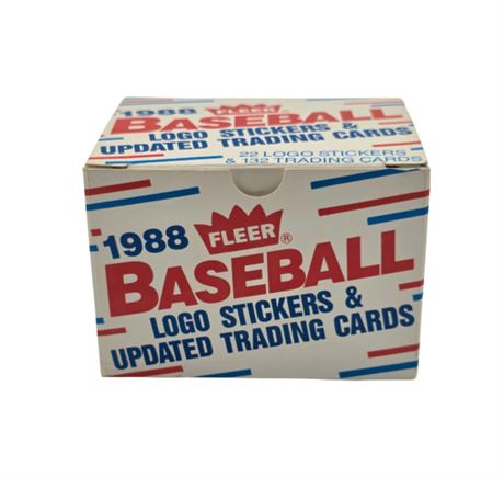 Fleer 1988 Baseball Trading Cards & Logo Stickers
