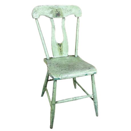 Antique Farmhouse Painted Side Chair