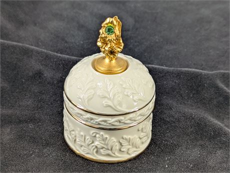 Lenox Birthstone August Trinket Box Round