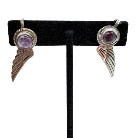 Sterling Silver Amethyst Earrings