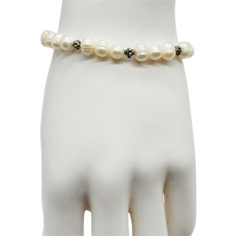 Sterling Silver Freshwater Pearl Bracelet