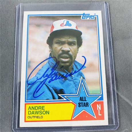 Signed 1983 Topps Andre Dawson #402