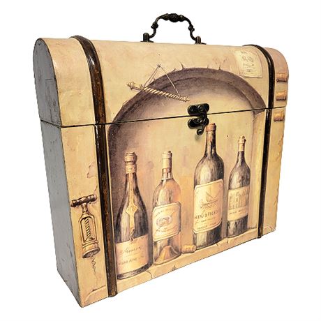 Decorative 4-Bottle Wine Presentation Box