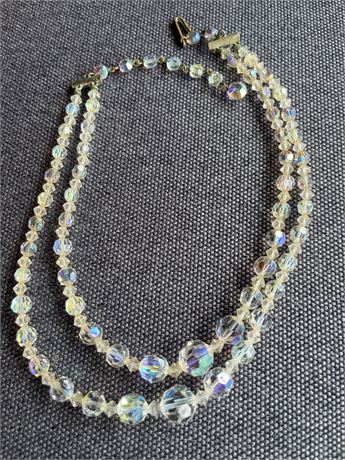 Double strand crystal Vintage necklace