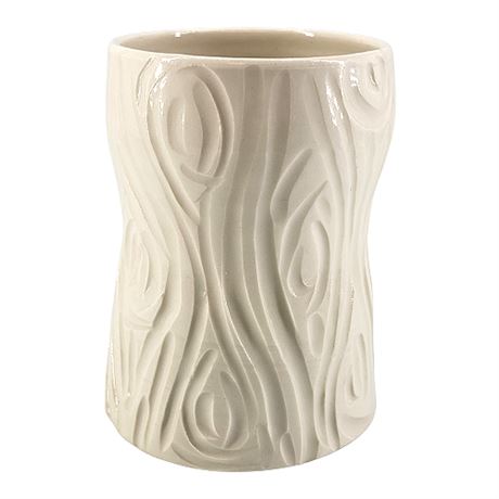 Signed Gina Desantis (Ohio) Faux Bois Ceramic Cup