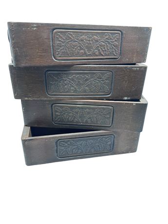 Four (4) Sewing Machine Drawers