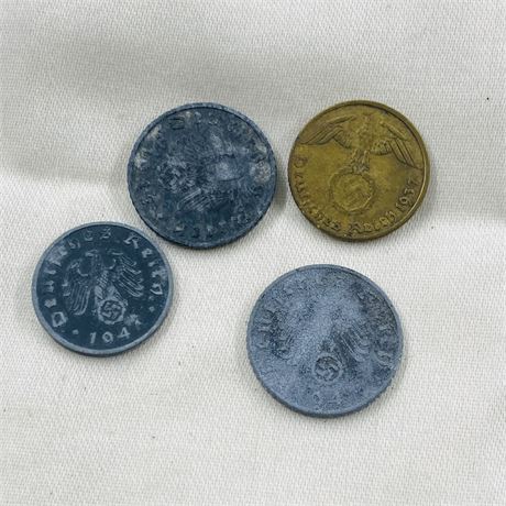4 - German Third Reich Coins