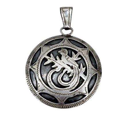 Vintage Beautiful Sterling Bird Medallion