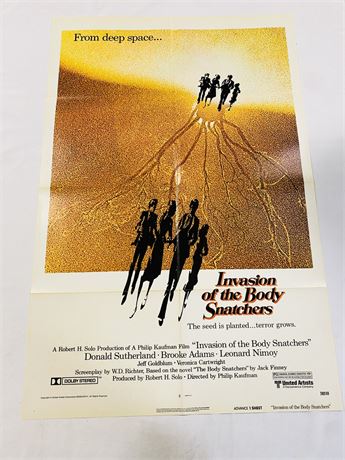 Invasion of the Body Snatchers Original 27x41 Movie Poster