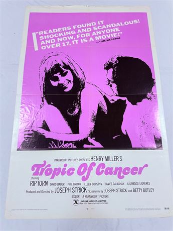 Tropic of Cancer Original 27x41” Movie Poster