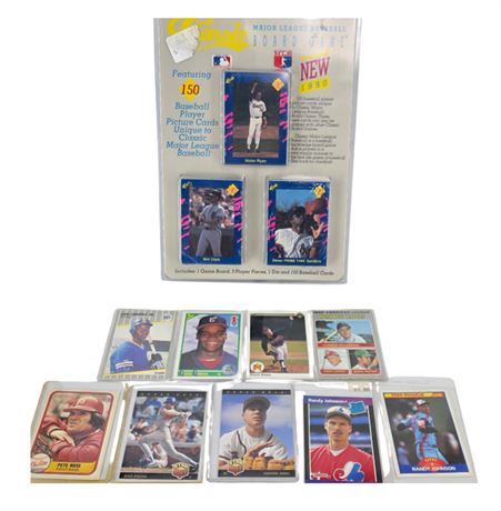 Lot of Baseball Cards & MLB Game