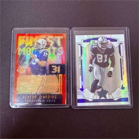 2 Numbered Football HOF Cards