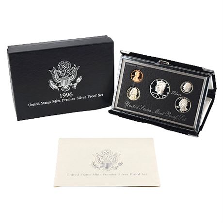 1996-S US Mint Premier Silver Proof Set w/ COA