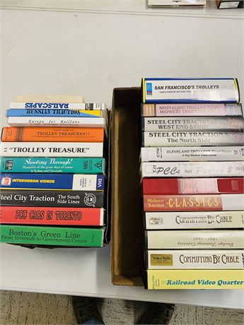 Trolley VHS + Dvd Lot