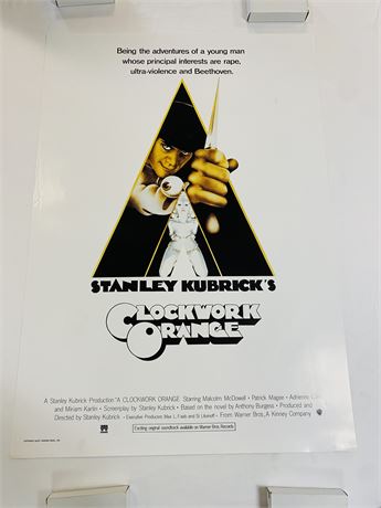 Clockwork Orange 27x40 Movie Poster - Rolled