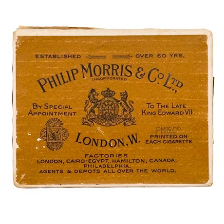 Phillip Morris and Company Vintage Empty Cigarette Pack