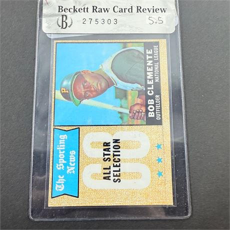 1968 Topps Roberto Clemente #374 BVG 5.5