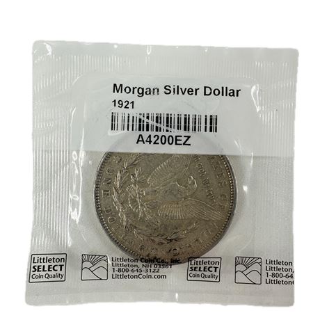 1921 P Morgan Silver Dollar