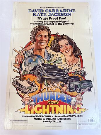 Thunder and Lightning Original 27x41 Movie Poster