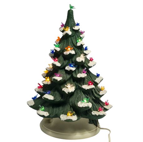 VTG Ceramic Lighted Tree