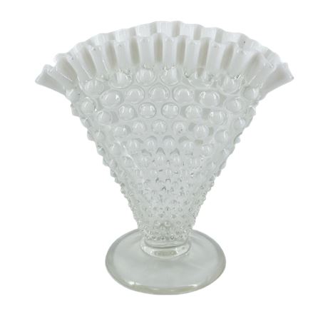Fenton Hobnail Fan Vase