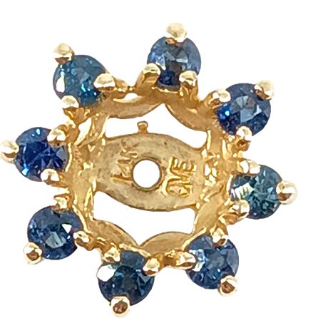 14K Gold and Sapphire Earring Part, 1g