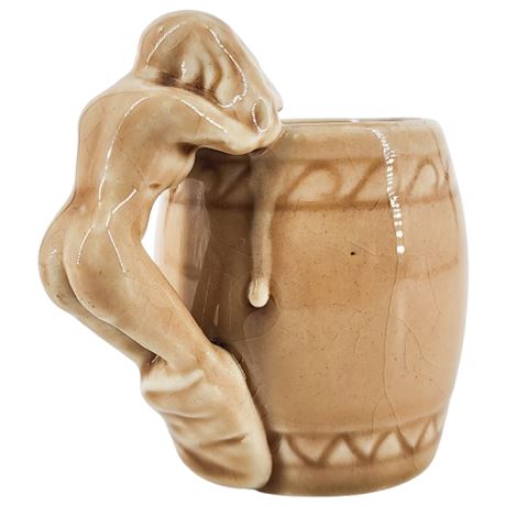 Vintage Dorothy Kindell STYLE Risque Erotic Ceramic Shot Glass