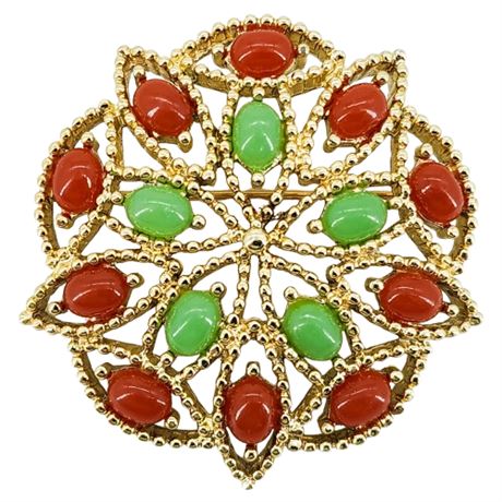 Vtg 1969 SARAH COVENTRY "Acapulco" Brooch