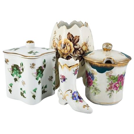 Vintage Porcelain Container Collection