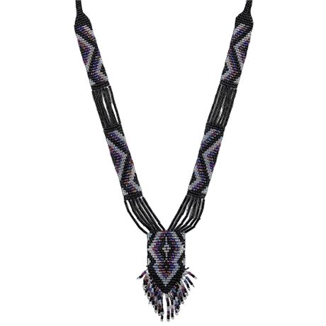 Artisan Made Native American Style Beaded Necklace