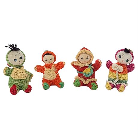 Vintage Amigurumi Micro Crochet Dolls