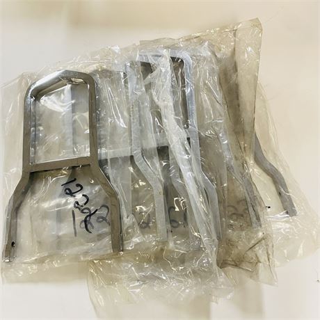 6 NOS Harley Davidson Solid Steel Chrome Backrests