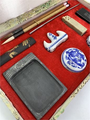 Vintage New Old Stock Japanese Writing Set, Unused in the Case
