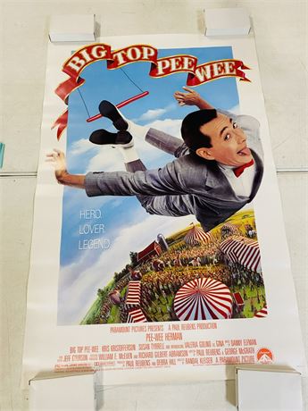 Big Top Pee Wee Original 27x41 Movie Poster - ROLLED