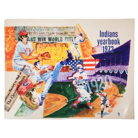 Vintage 1972 Cleveland Indians Yearbook