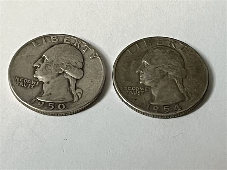 1950 and 1954 quarters lot