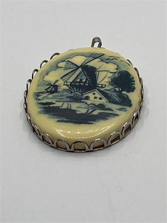 Vintage Delft pendant