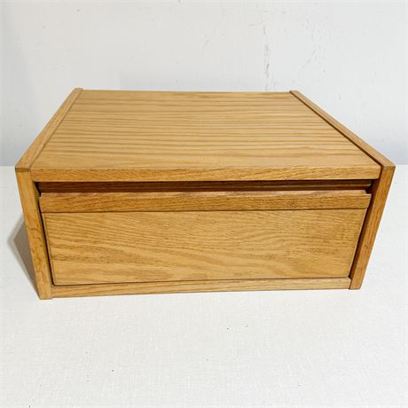 Vintage Solid Oak Single Storage Drawer
