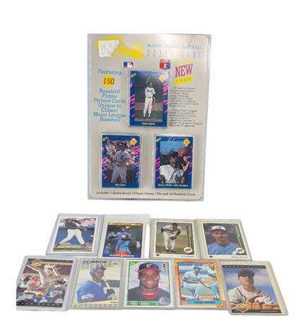 Lot of encased Baseball Cards & Game
