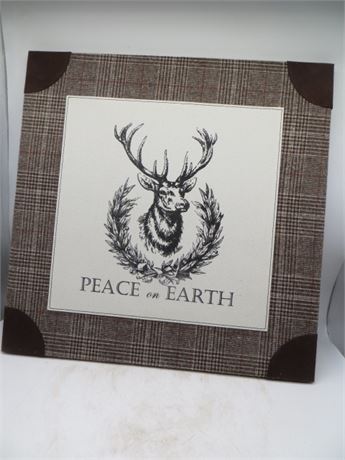 Peace On Earth Decorative Woven Plaque